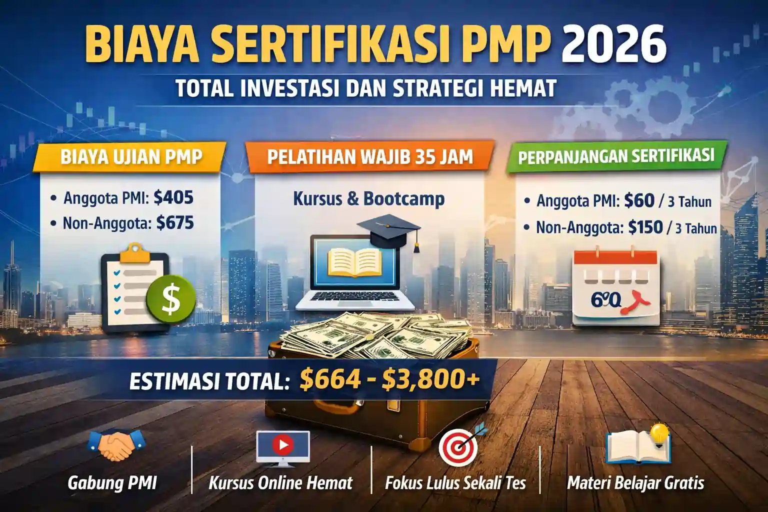 Biaya sertifikasi PMP