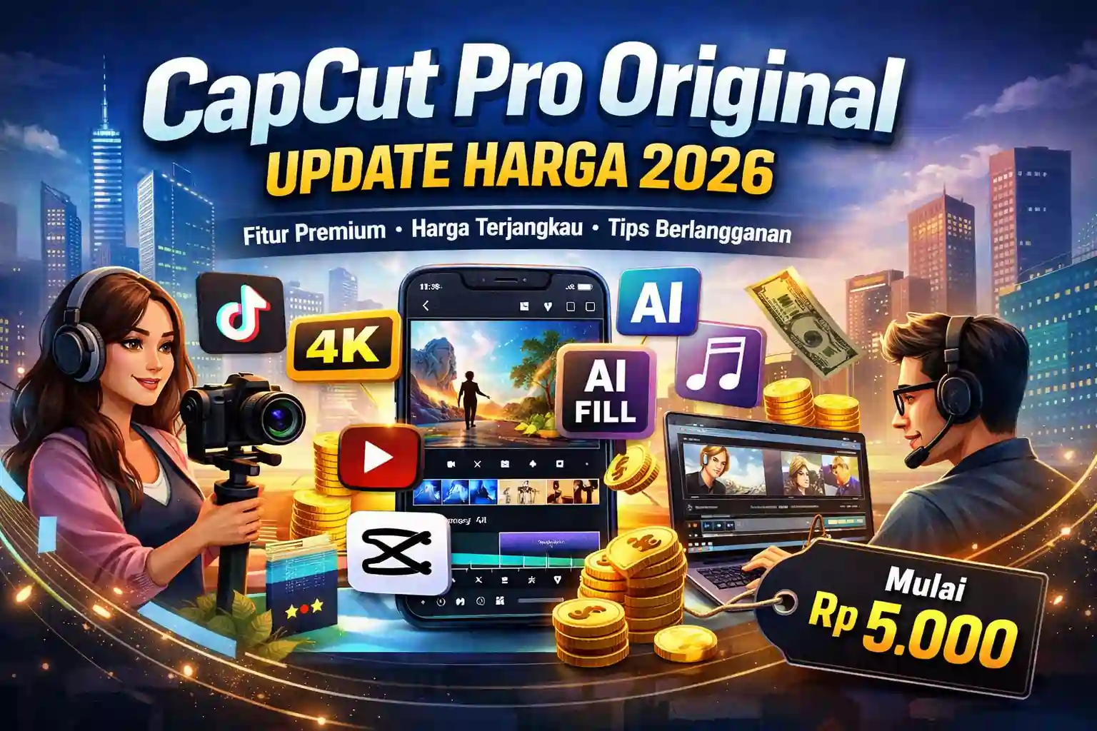 Capcut Pro Original Update Harga