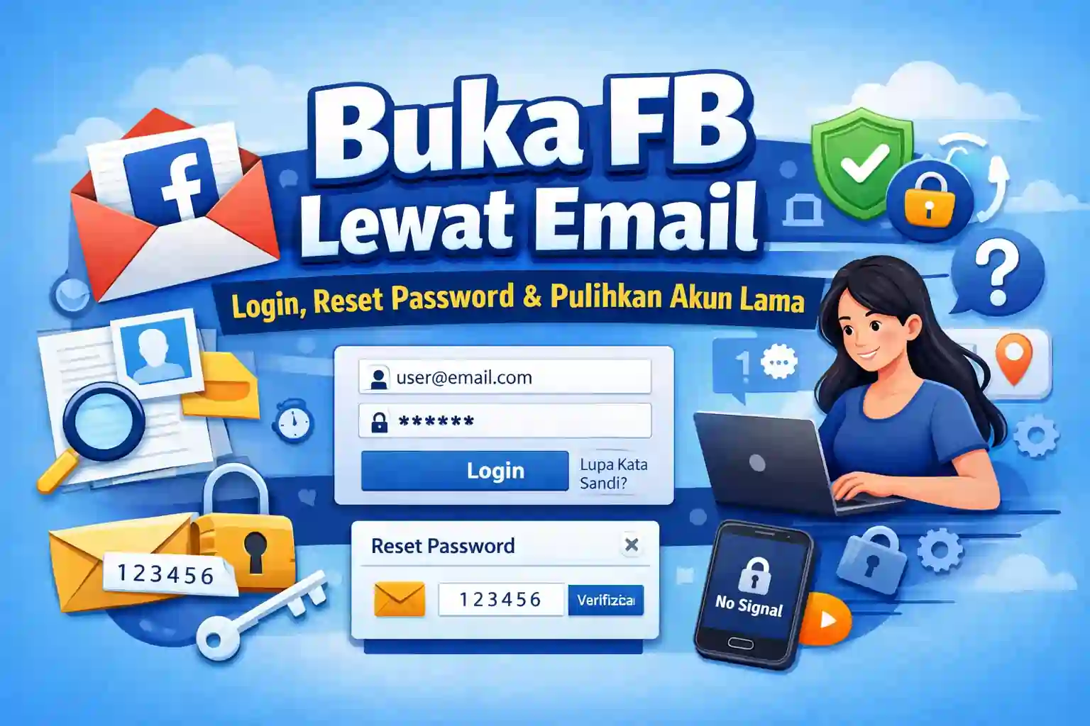 buka fb lewat email