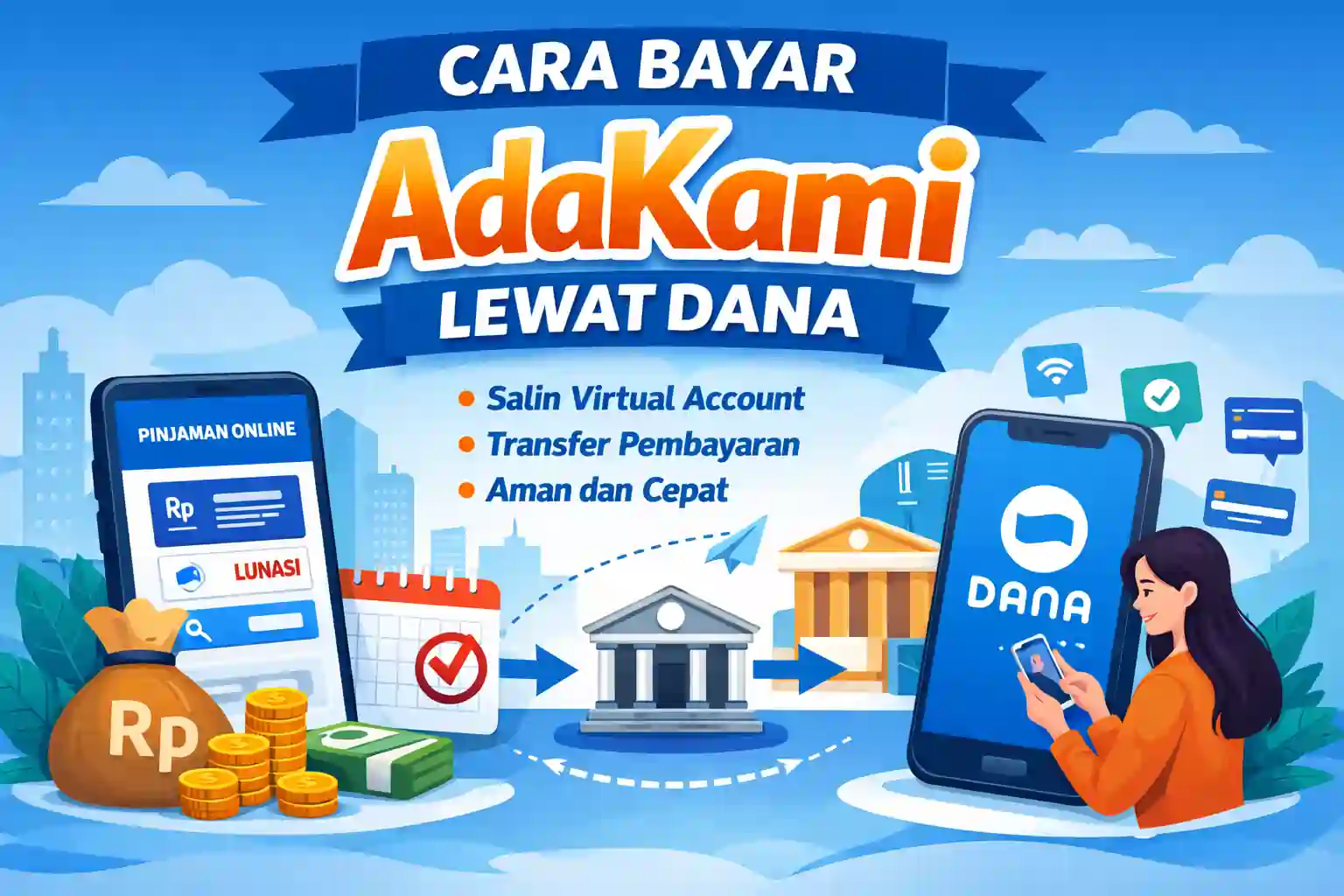 cara bayar adakami lewat dana