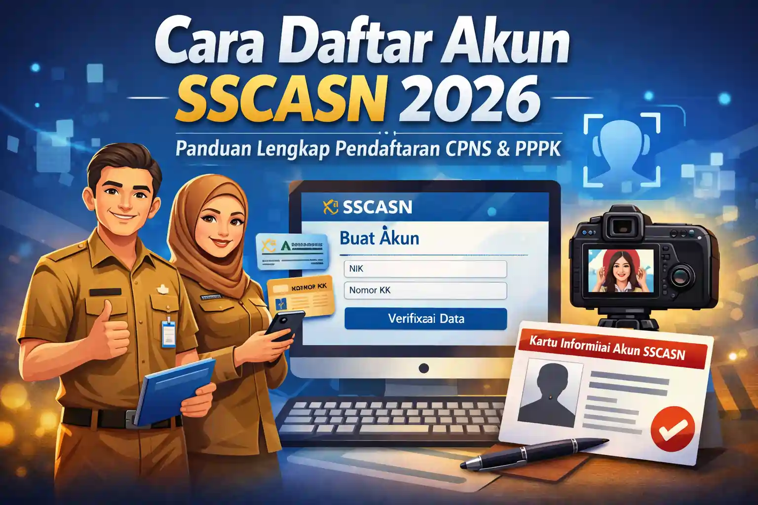 cara daftar akun sscasn