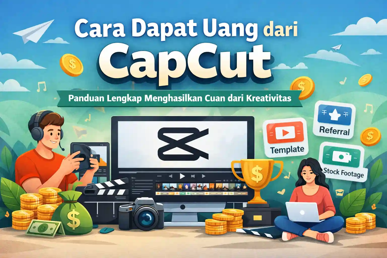 cara dapat uang dari capcut