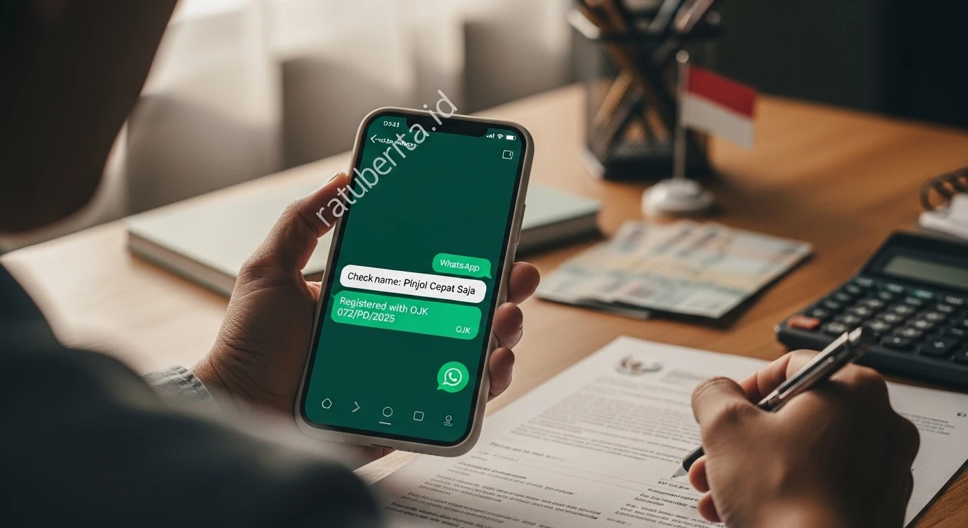 cara cek legalitas pinjol via whatsapp ojk