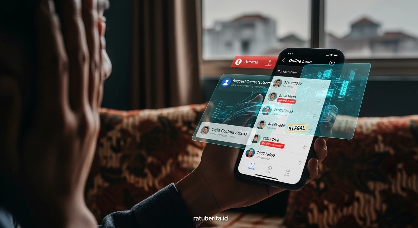 Ciri Aplikasi Pinjol Ilegal Pencuri Data Kontak