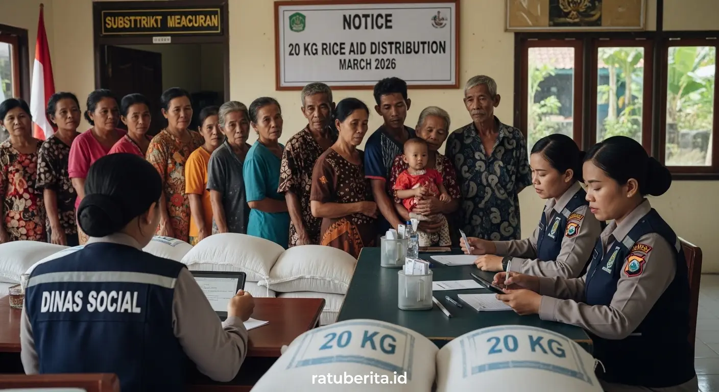 jadwal penyaluran bantuan beras 20 kg maret