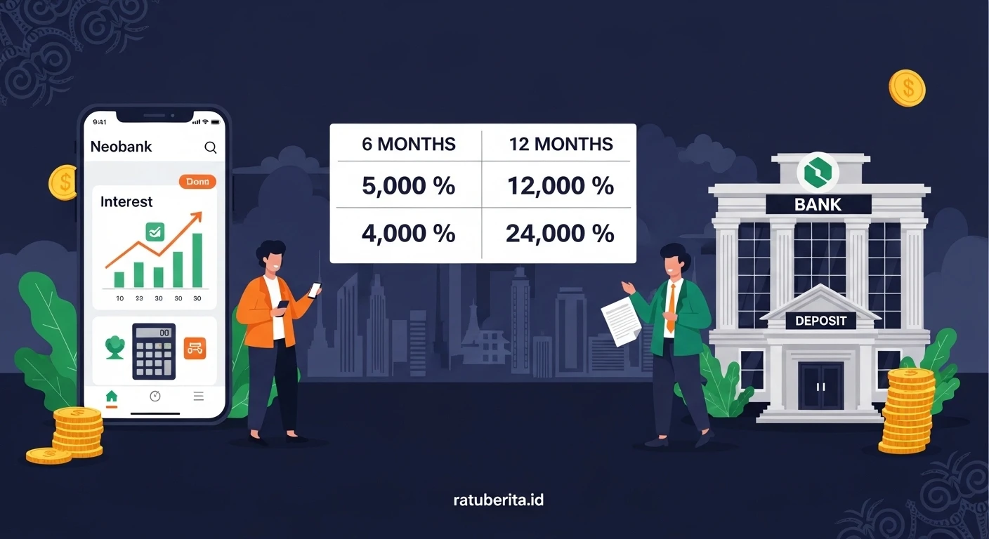 Perbandingan Bunga Deposito Neobank Dan Krom Bank