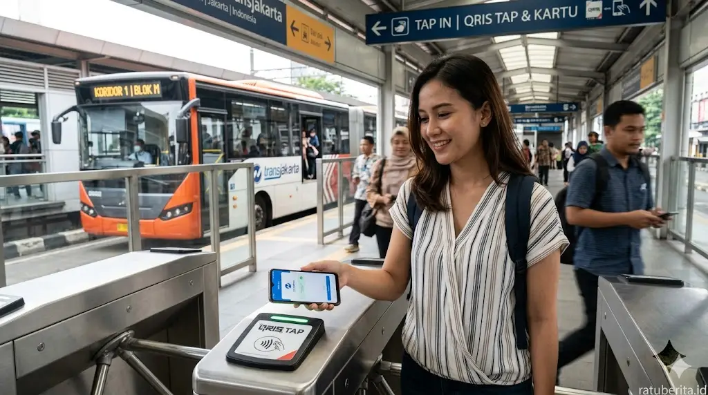Cara Pakai Qris Tap In Transjakarta