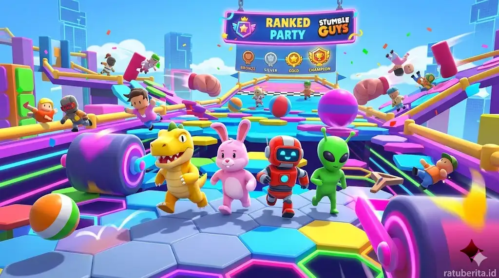 Cara Push Rank Stumble Guys Party