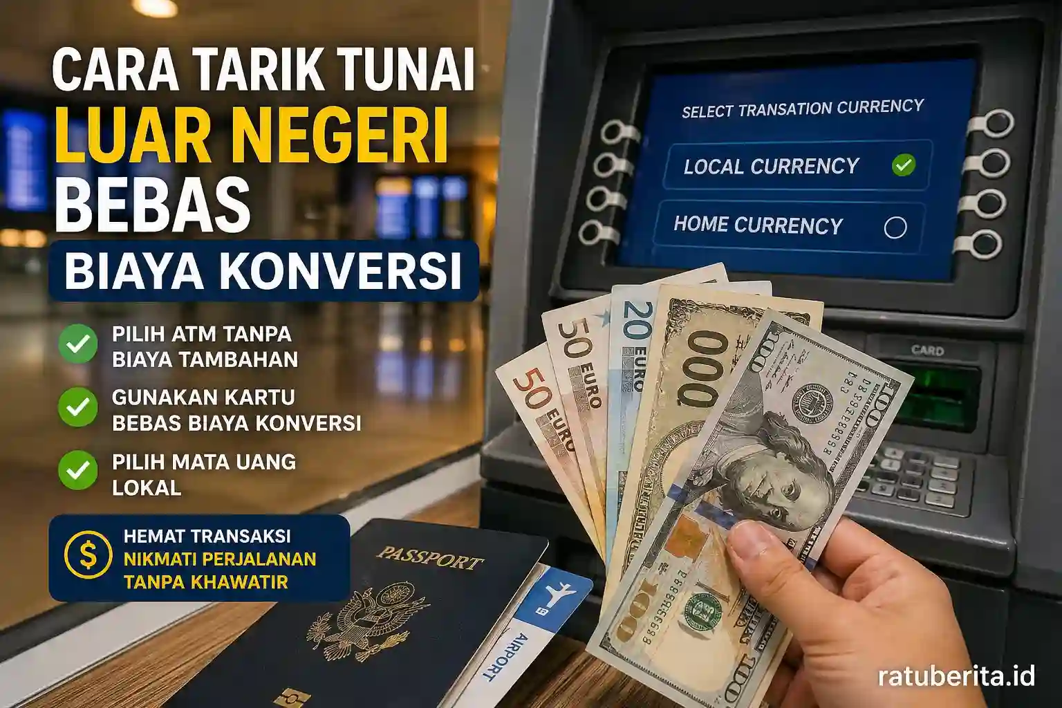 Cara Tarik Tunai Luar Negeri Bebas Biaya Konversi