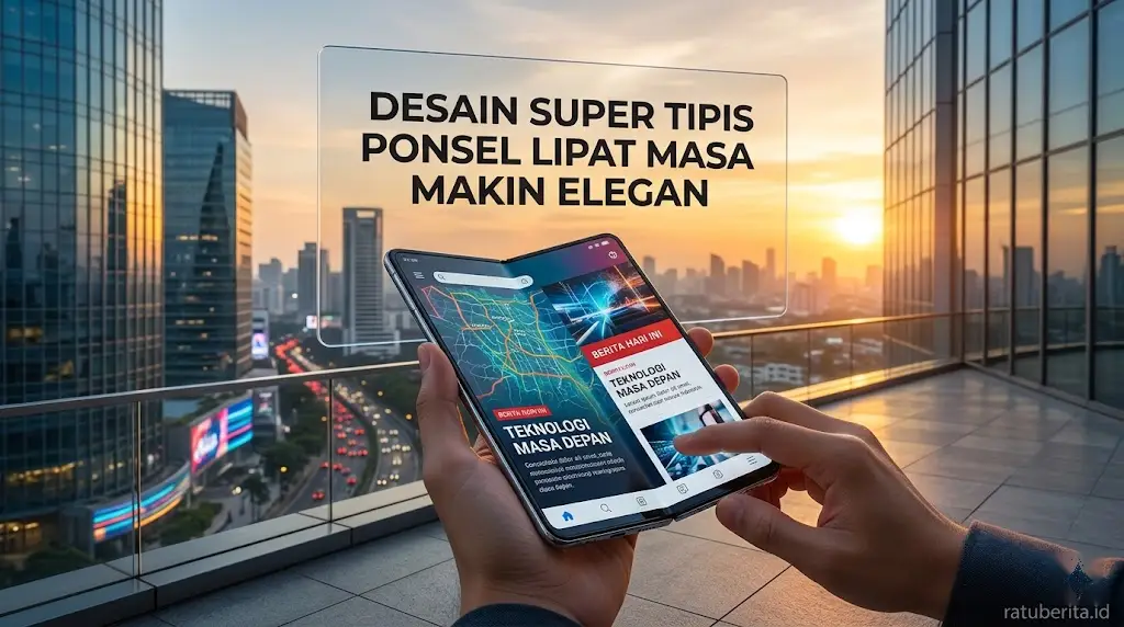 Desain Super Tipis Ponsel Lipat Masa