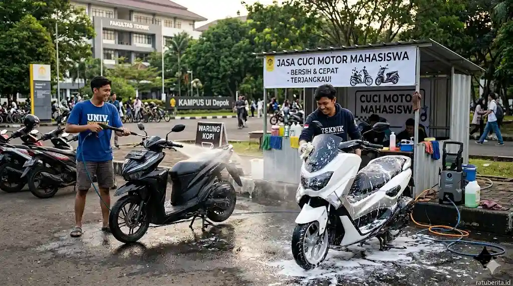 Ide Usaha Cuci Motor Mahasiswa