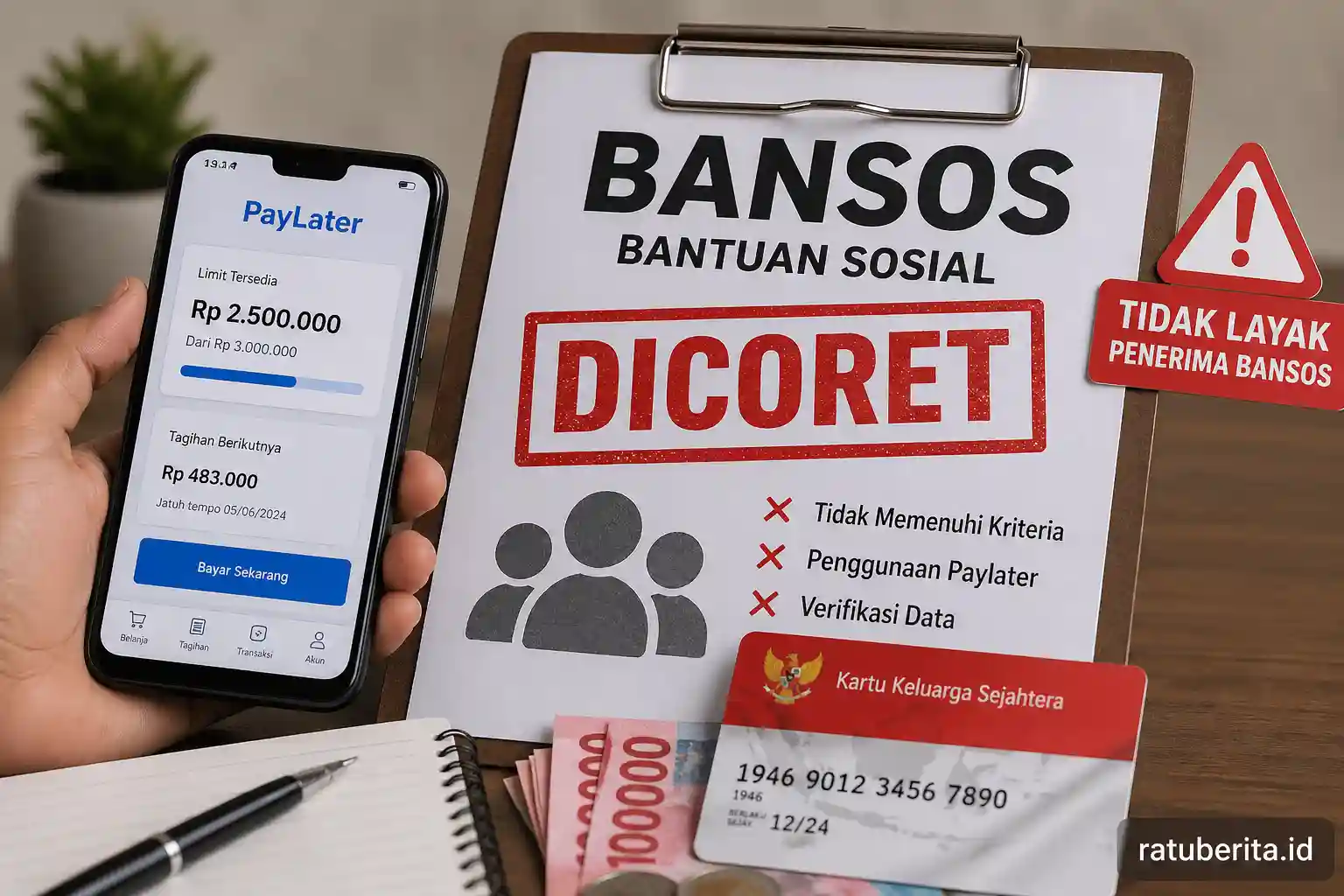 Lapor Coret Bansos Akibat Paylater