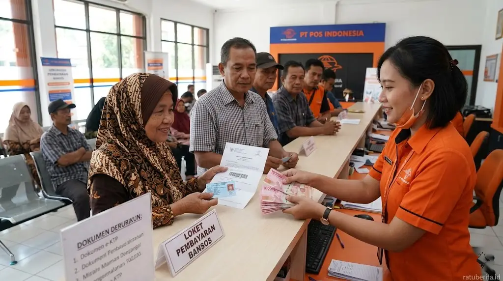 Mekanisme Pencairan Bansos Lewat Kantor Pos