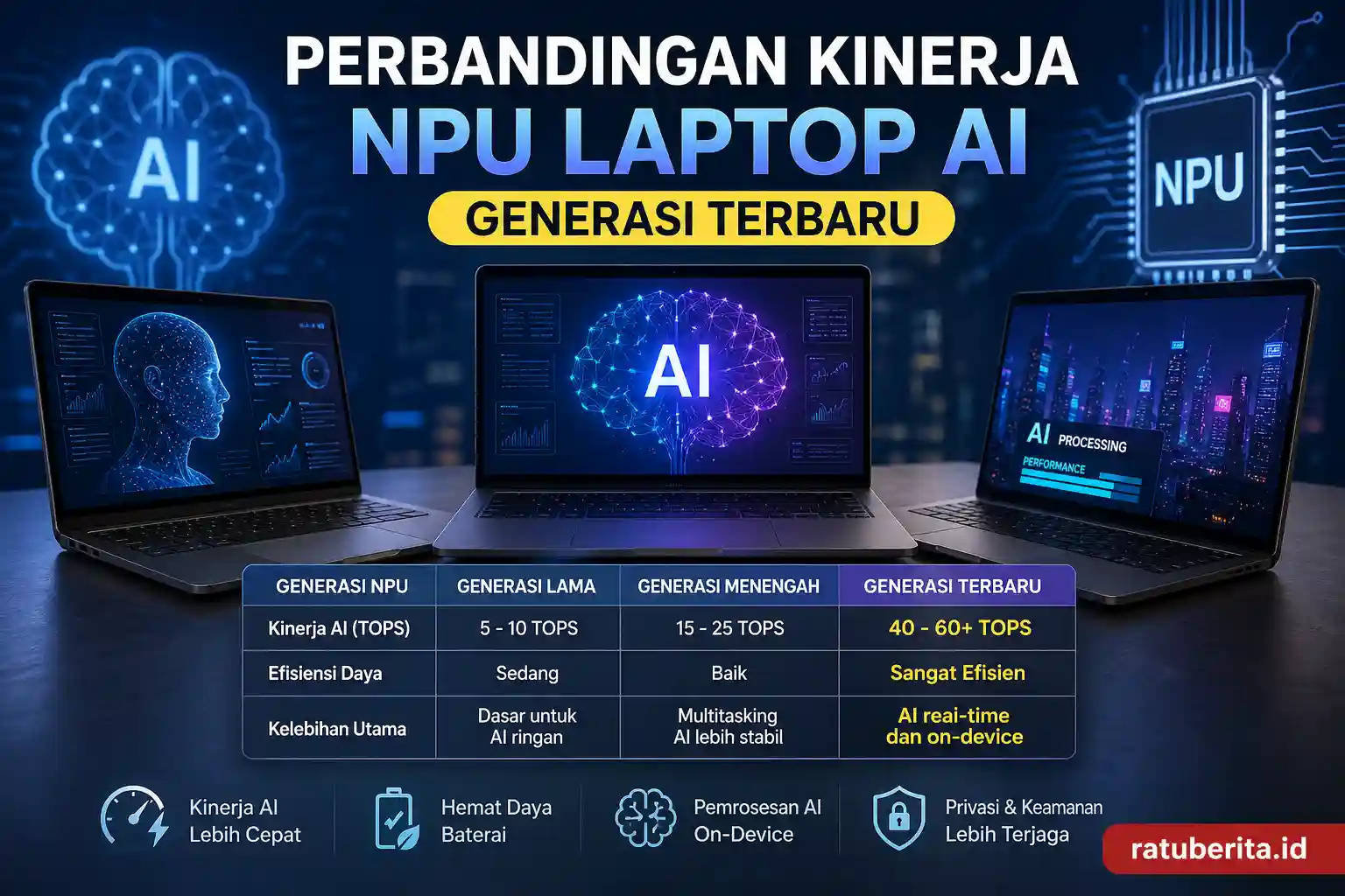 Perbandingan Kinerja Npu Laptop Ai Generasi Terbaru