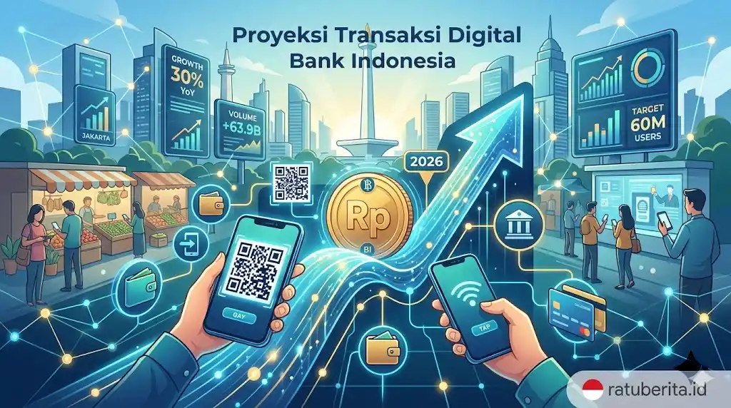 Proyeksi Transaksi Digital Bank Indonesia