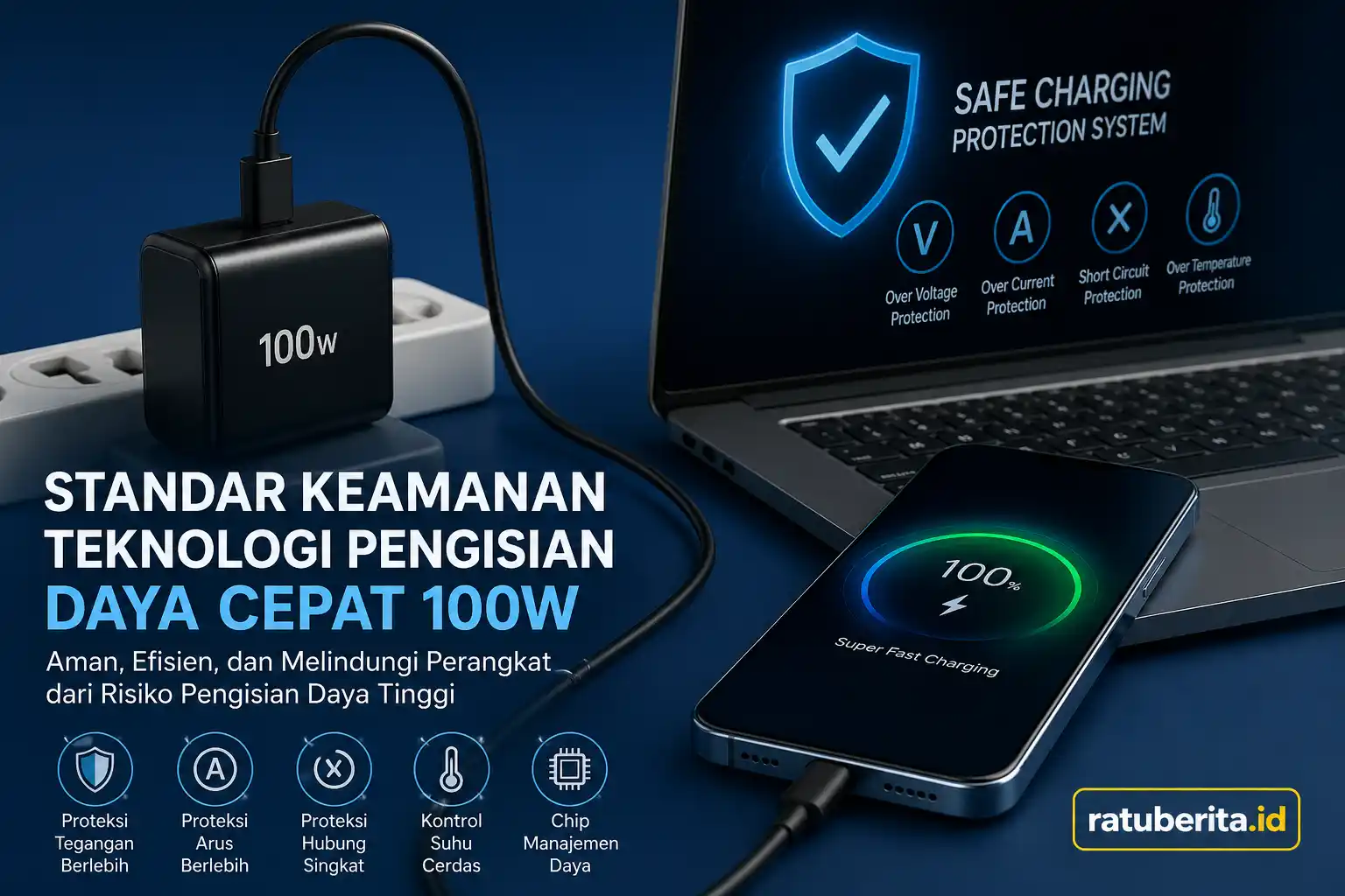 Standar Keamanan Teknologi Pengisian Daya Cepat 100w