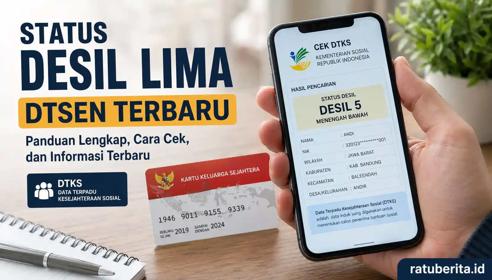Status Desil Lima Dtsen Terbaru
