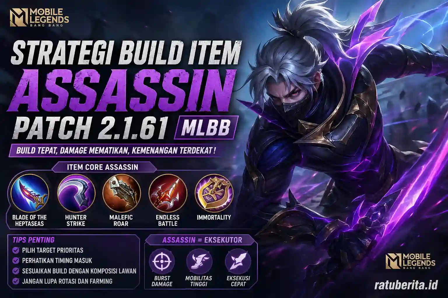 Strategi Build Item Assassin Pada Patch 2.1.61 Mlbb
