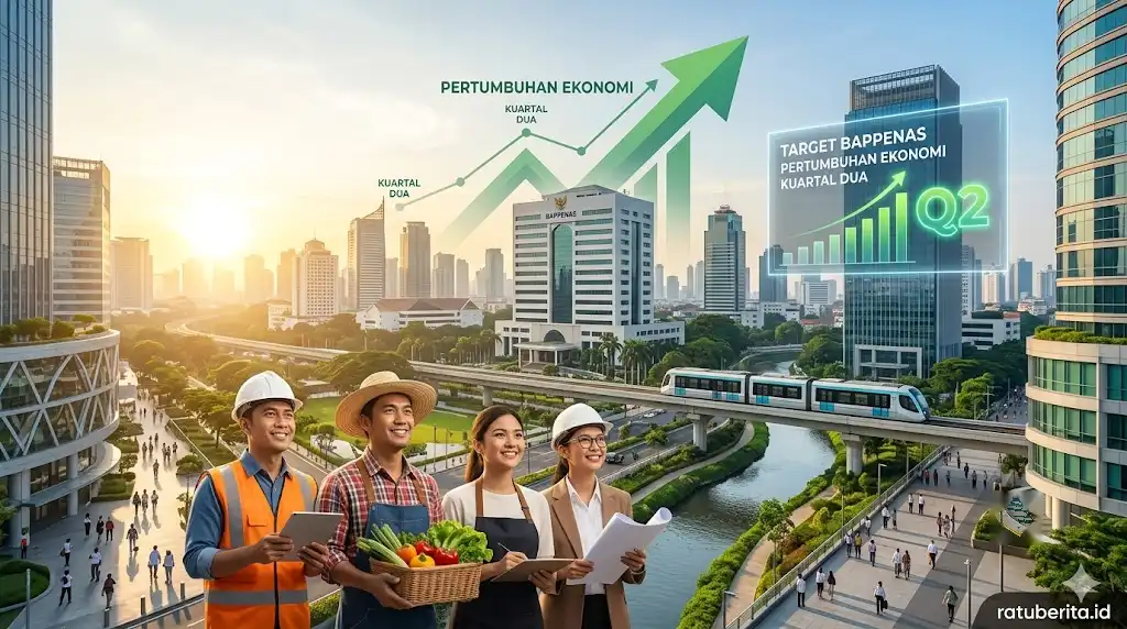 Target Bappenas Pertumbuhan Ekonomi Kuartal Dua