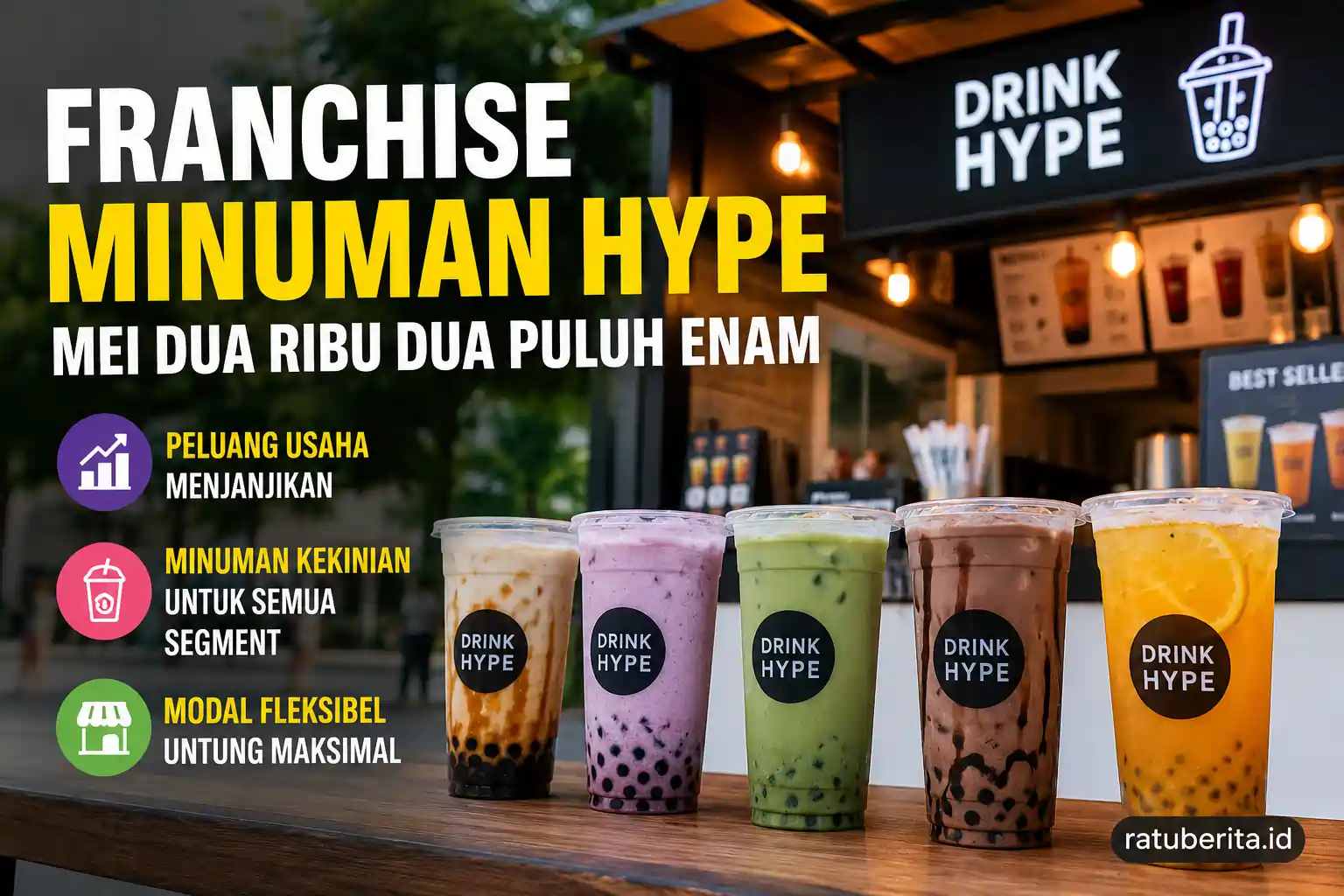 Franchise Minuman Hype Mei Dua Ribu Dua Puluh Enam