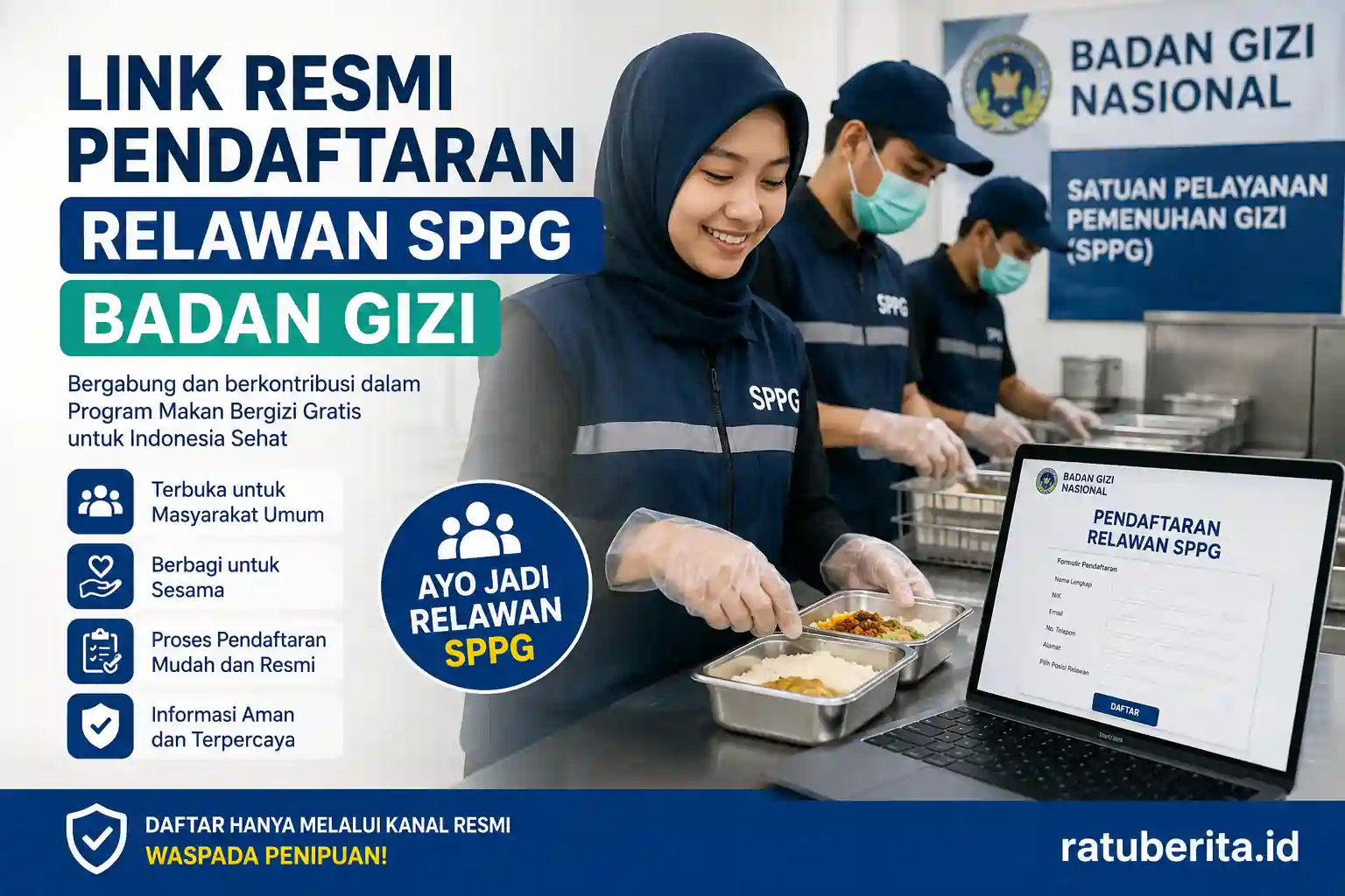 Link Resmi Pendaftaran Relawan Sppg Badan Gizi