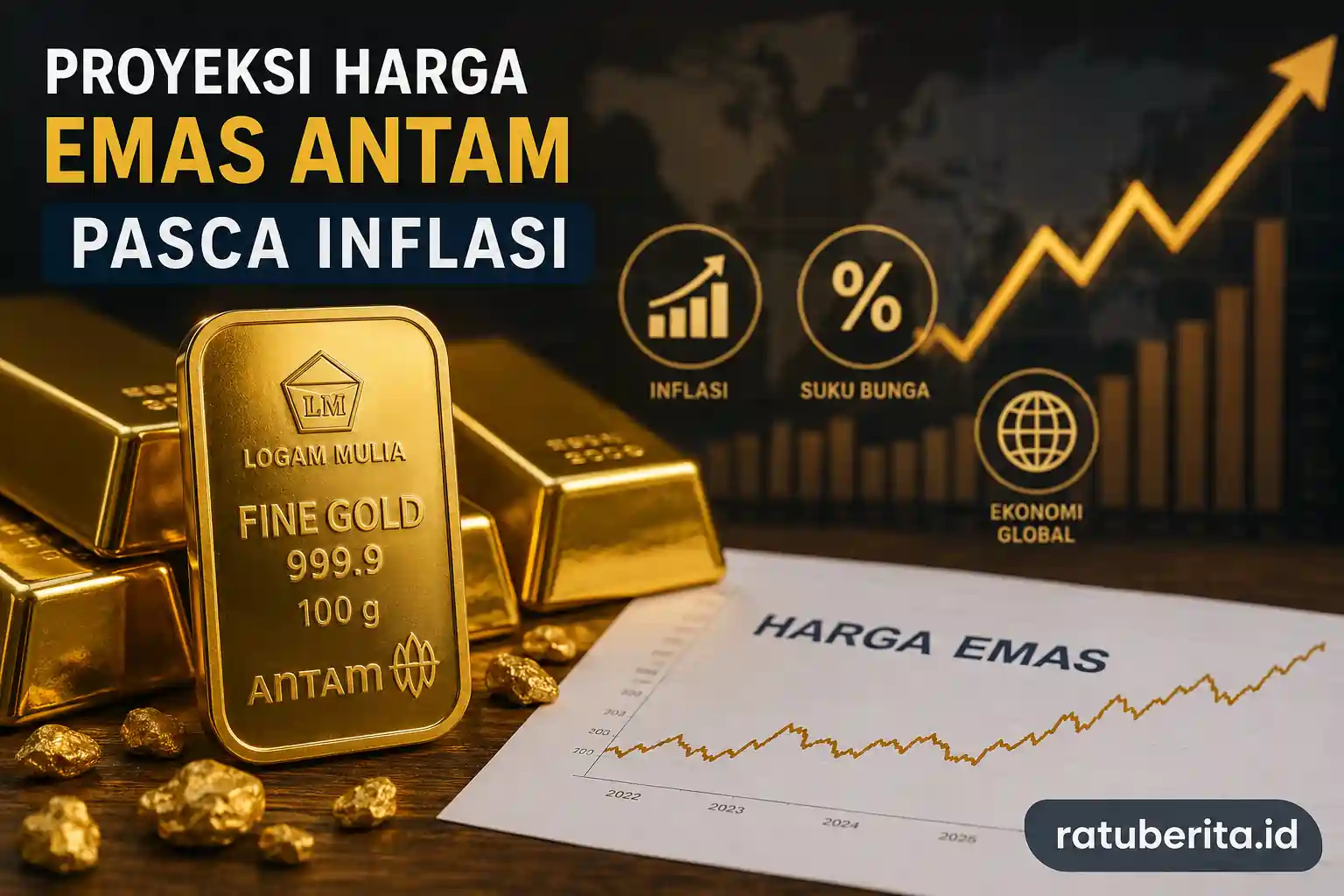 Proyeksi Harga Emas Antam Pasca Inflasi