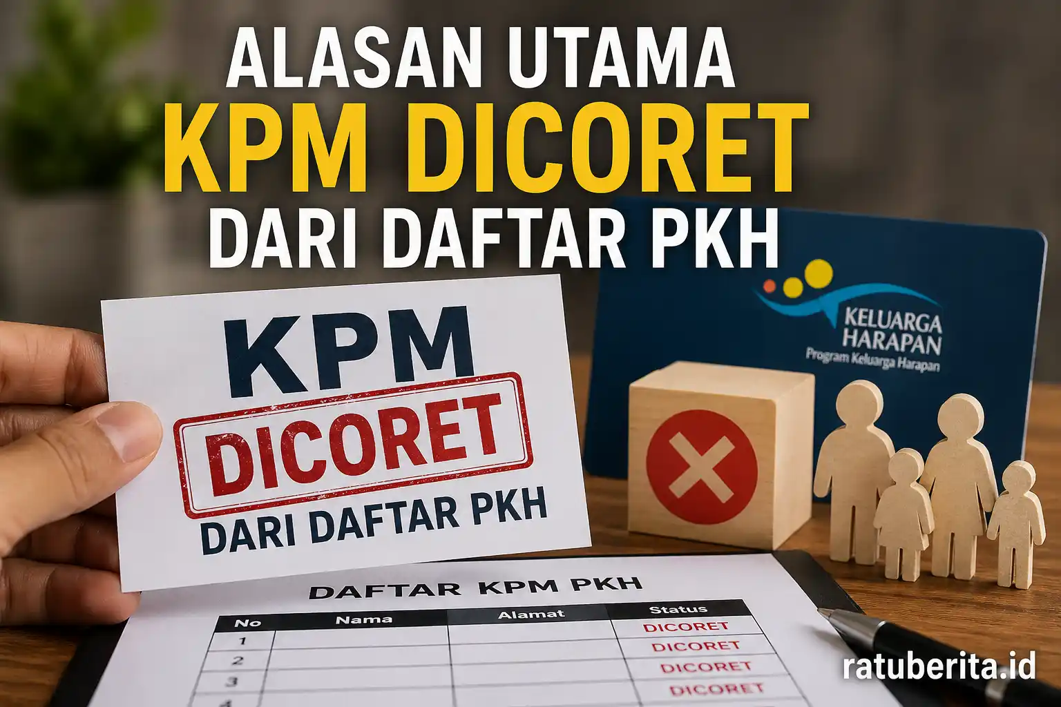 Alasan Utama Kpm Dicoret Dari Daftar Pkh