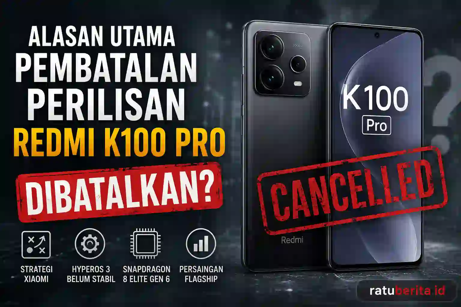 Alasan Utama Pembatalan Perilisan Redmi K100 Pro