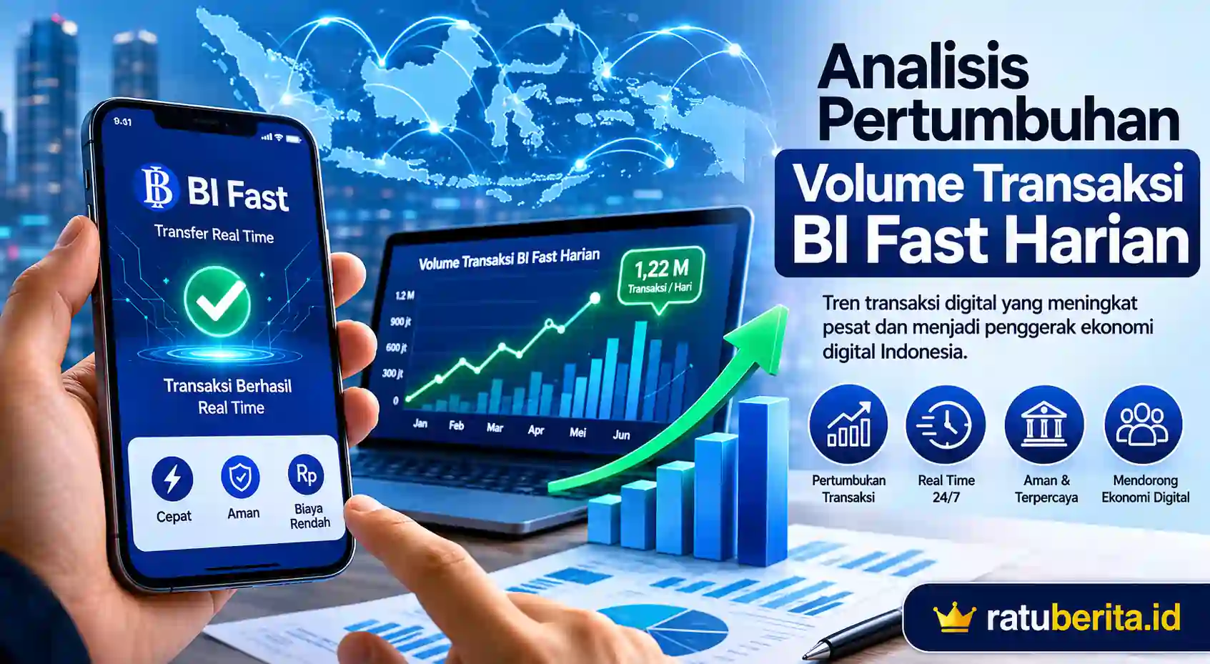 Analisis Pertumbuhan Volume Transaksi Bi Fast Harian