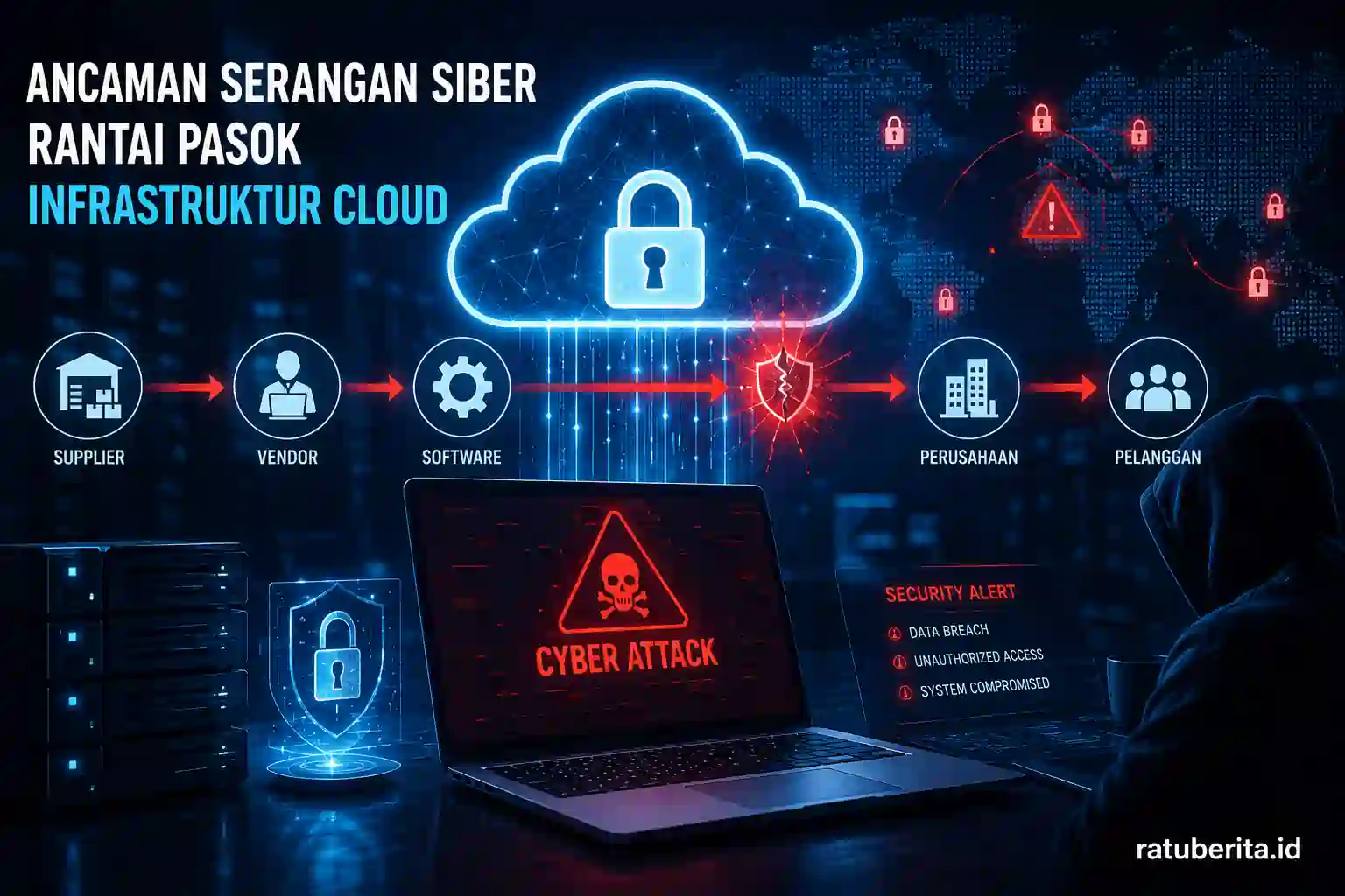 Ancaman Serangan Siber Rantai Pasok Infrastruktur Cloud