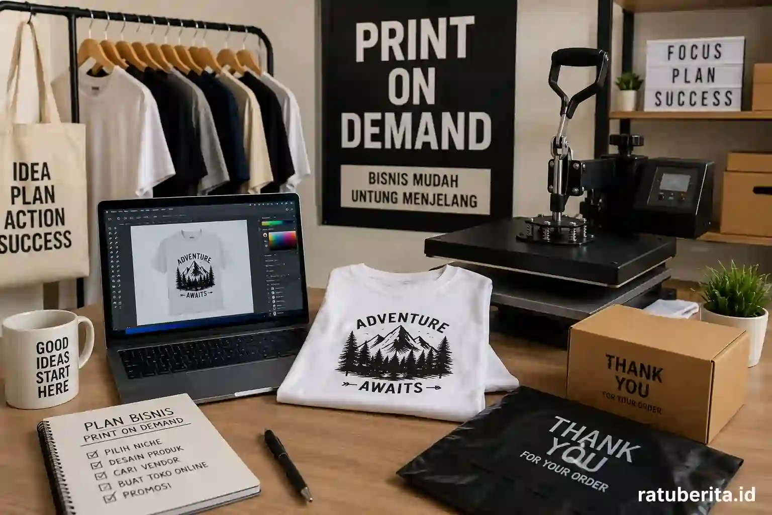 Bisnis Print On Demand Lokal Pemula