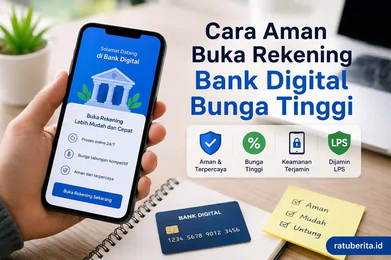 Cara Aman Buka Rekening Bank Digital Bunga