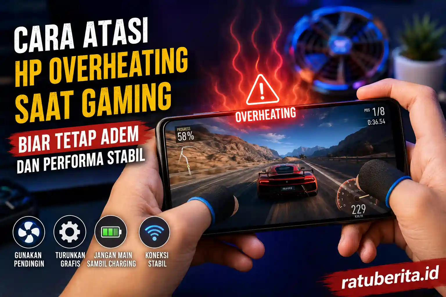Cara Atasi Hp Overheating Saat Gaming Biar Tetap Adem Lama