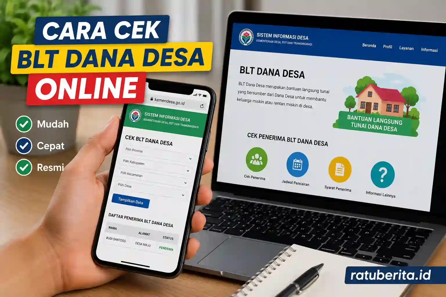 Cara Cek BLT Dana Desa Online
