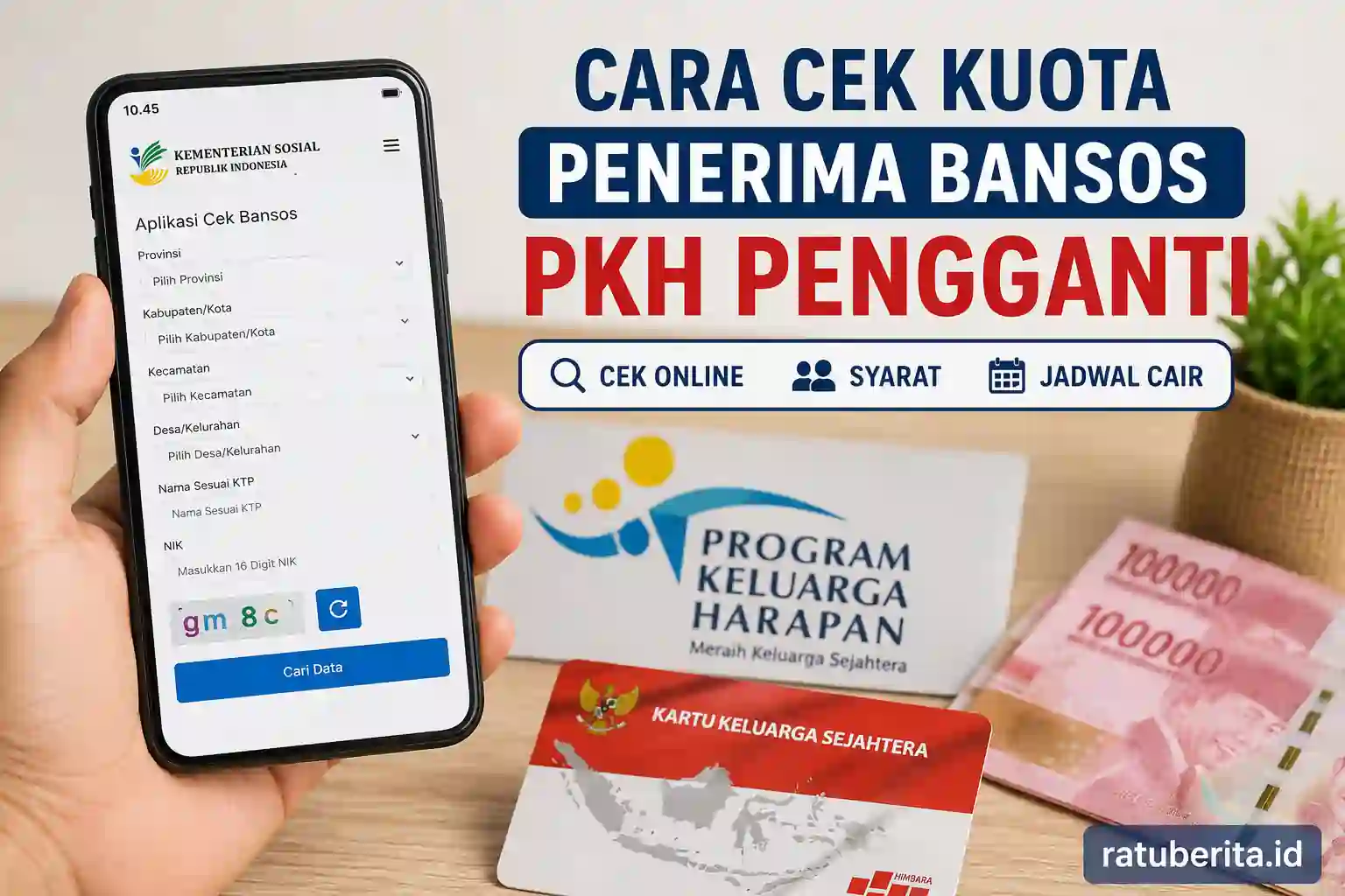 Cara Cek Kuota Penerima Bansos Pkh Pengganti