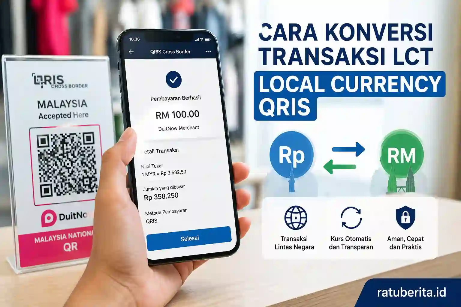 Cara Konversi Transaksi Lct Local Currency Qris
