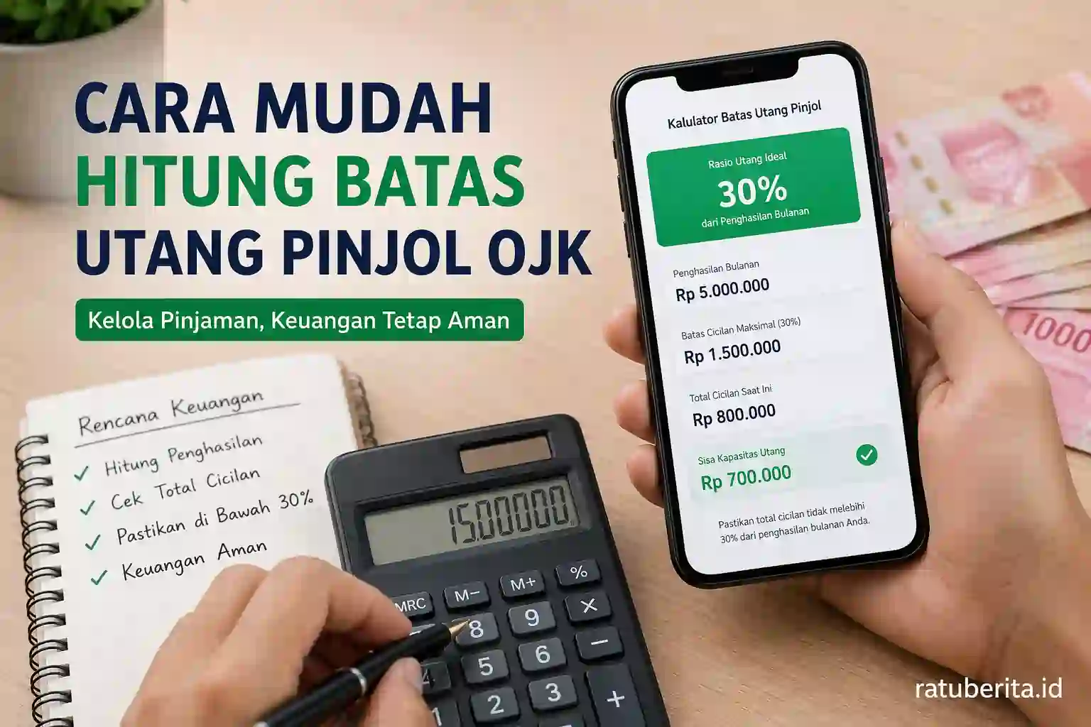 Cara Mudah Hitung Batas Utang Pinjol Ojk