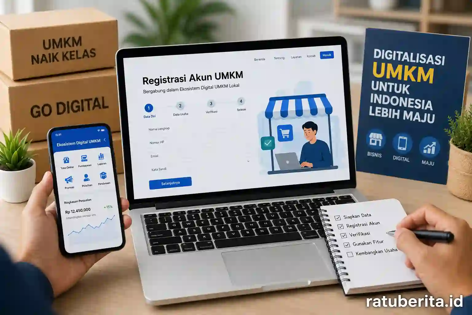 Cara Registrasi Platform Ekosistem Digitalisasi Umkm Lokal