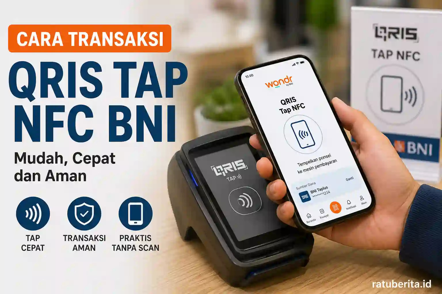 Cara Transaksi Qris Tap Nfc Bni