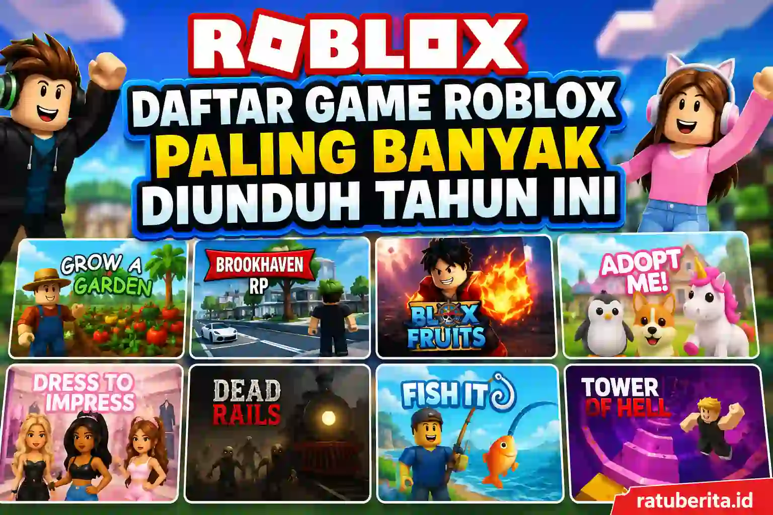 Daftar Game Roblox Paling Banyak Diunduh Tahun