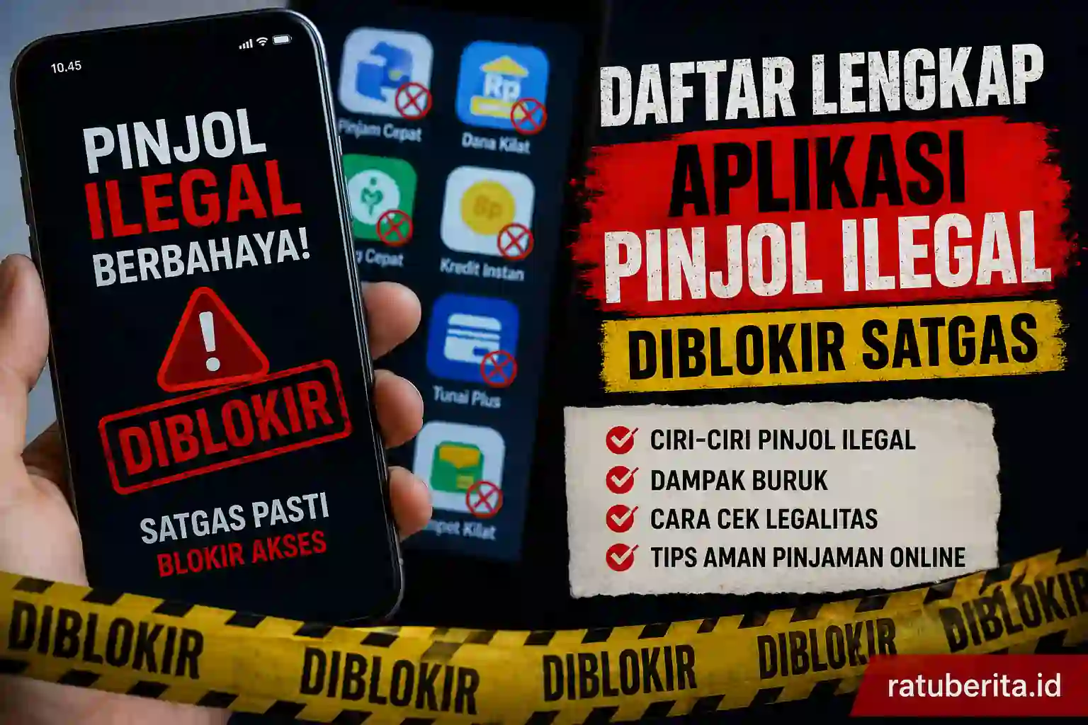 Daftar Lengkap Aplikasi Pinjol Ilegal Diblokir Satgas