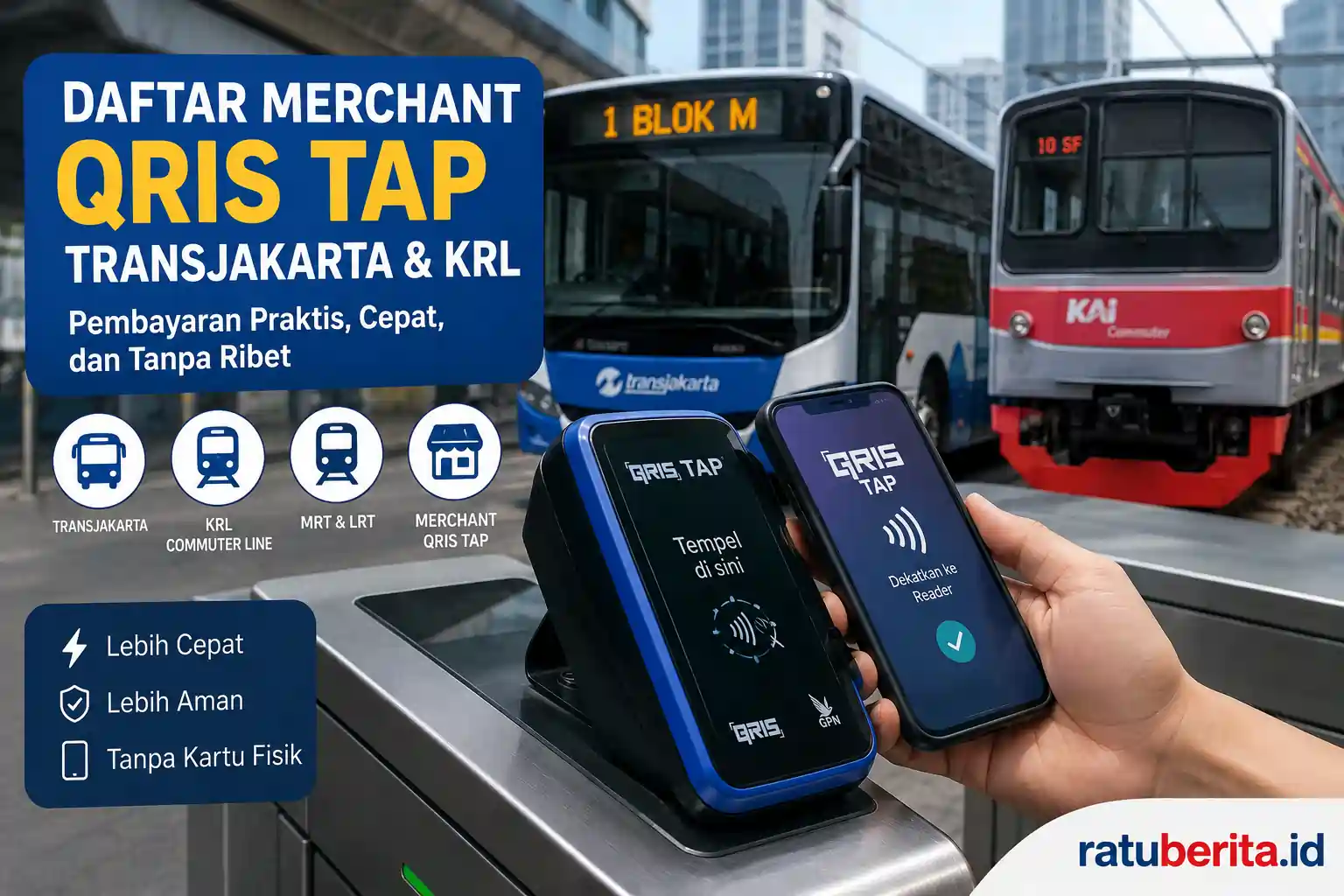 Daftar Merchant Qris Tap Transjakarta Krl