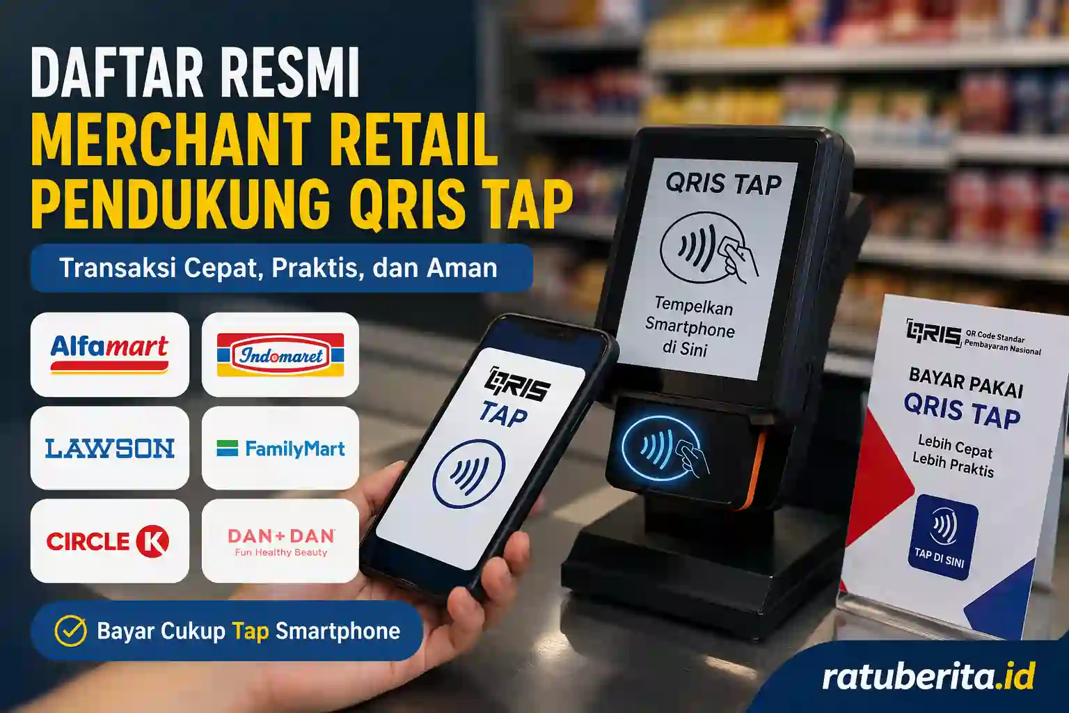 Daftar Resmi Merchant Retail Pendukung Qris Tap