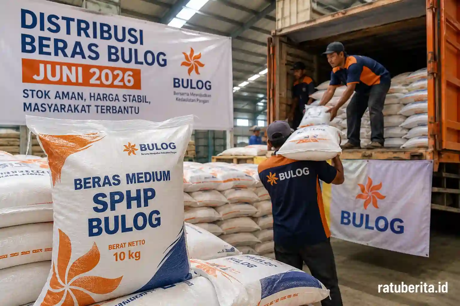 Distribusi Beras Bulog Juni 2026