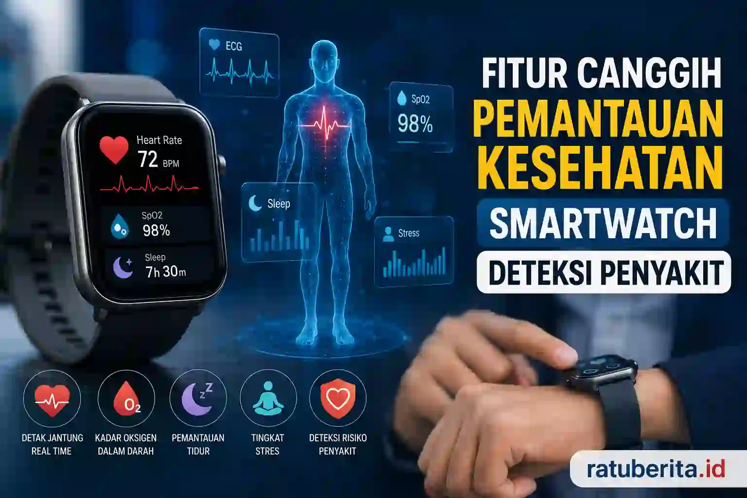 Fitur Canggih Pemantauan Kesehatan Smartwatch Deteksi Penyakit