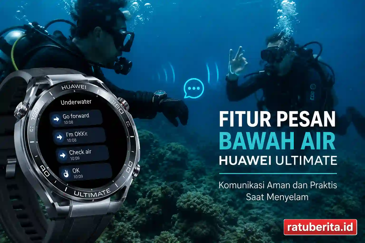 Fitur Pesan Bawah Air Huawei Ultimate