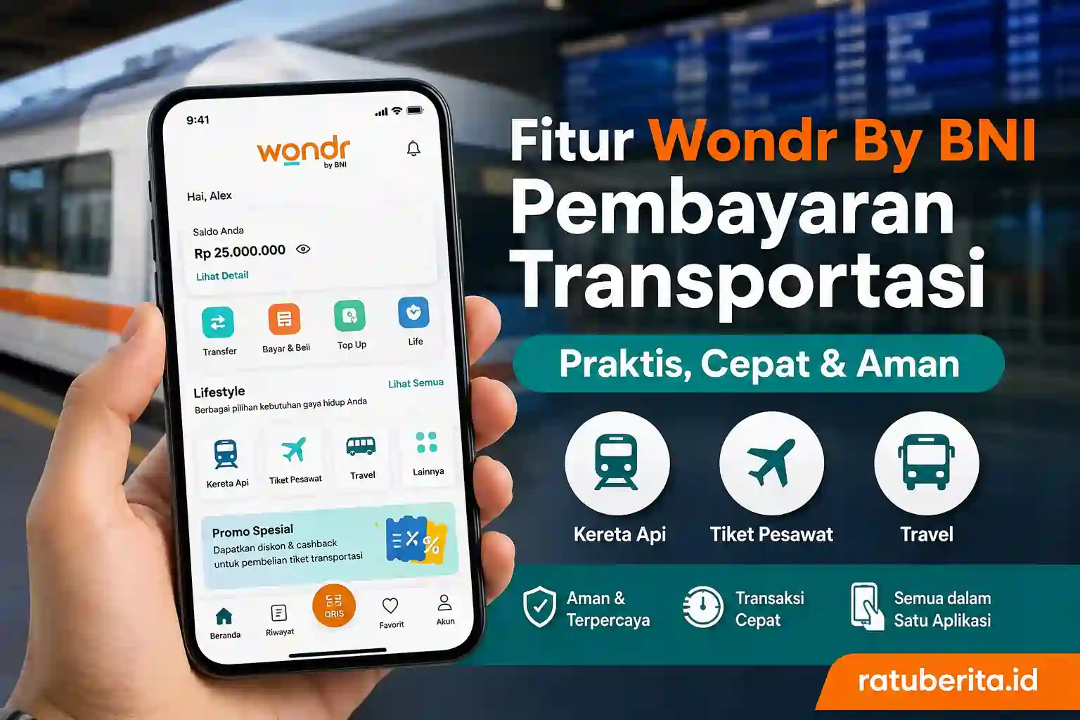 Fitur Wondr By Bni Pembayaran Transportasi