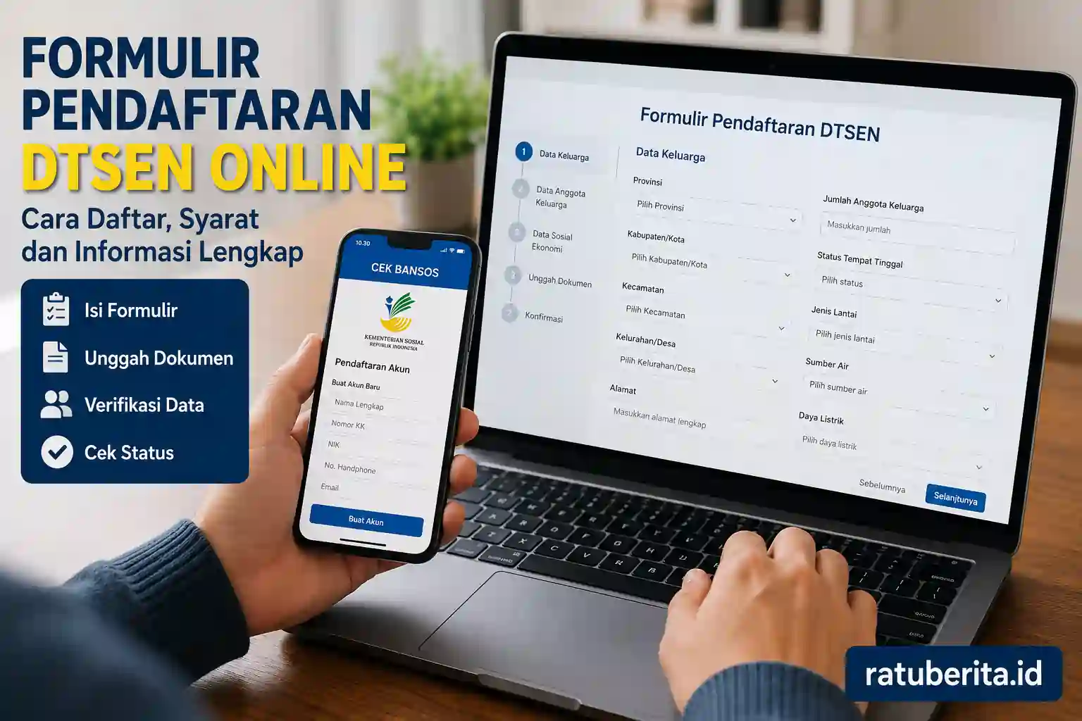 Formulir Pendaftaran DTSEN Online