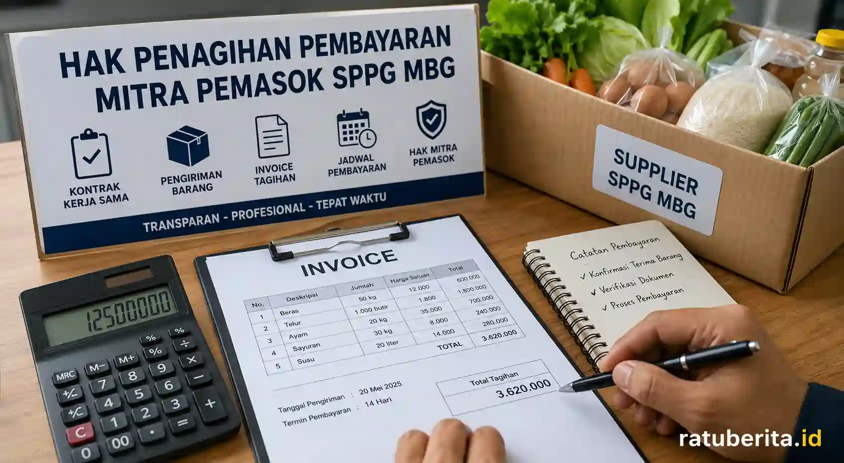 Hak Penagihan Pembayaran Mitra Pemasok Sppg Mbg