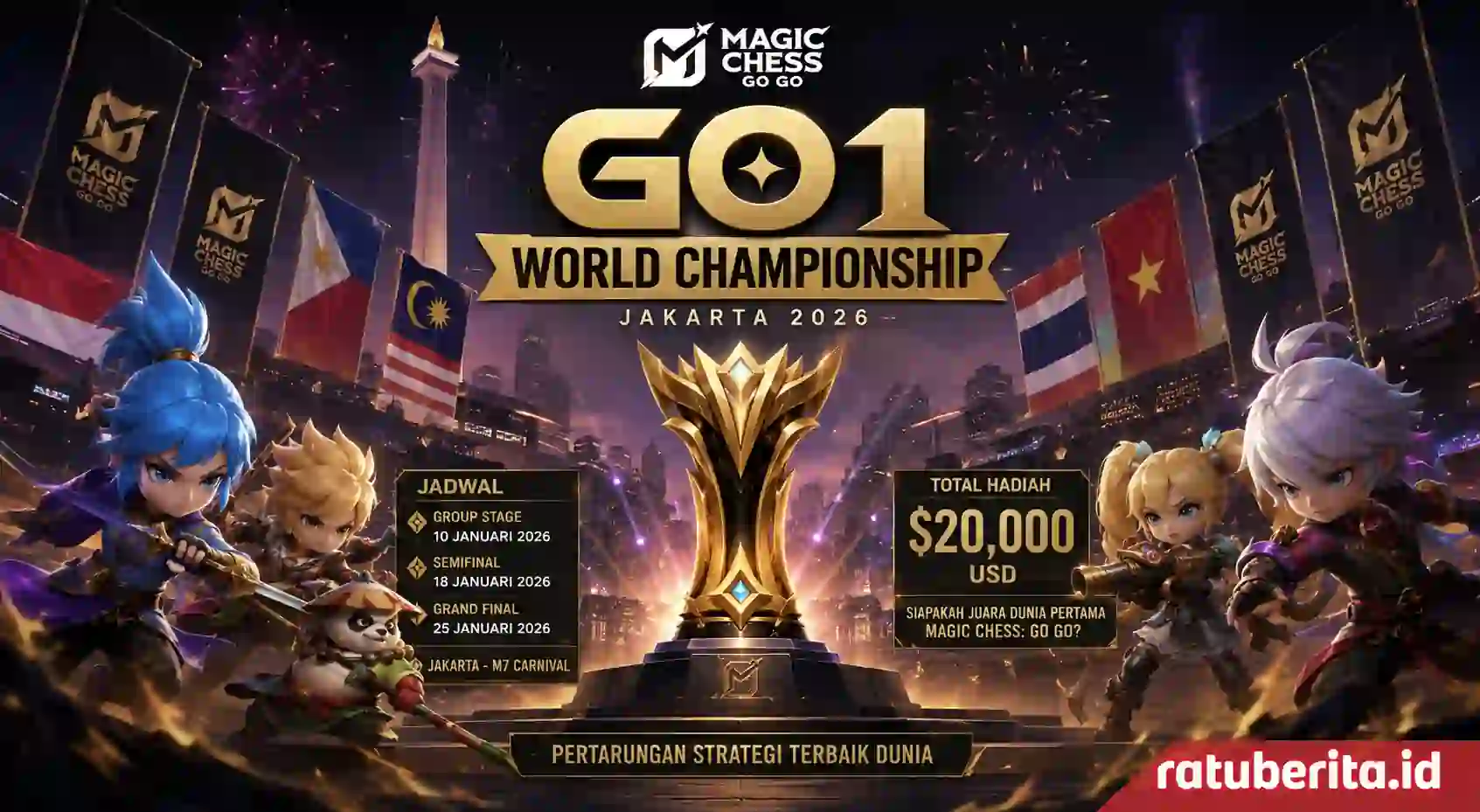 Informasi Turnamen Go1 World Championship Magic Chess